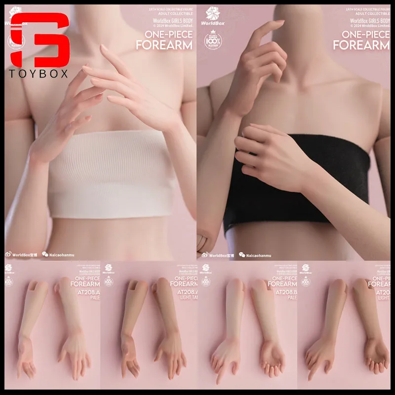 

Worldbox AT208 1/6 One-piece Forearm Pale/Light Tan Skin Female Action Figure Dolls Accessory Model Replaceable Arm