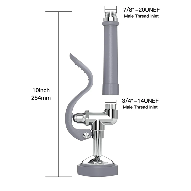 الترويج! 2X بخاخ بالوعة، بخاخ شطف مسبق لصنابير حوض المطبخ التجارية، 1.42 GPM صمام بخاخ فوهة رش الأطباق