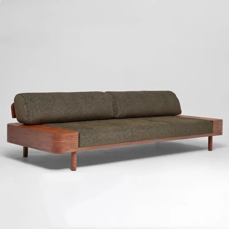 Nordic, minimalist, living room, solid wood, sofa, casual, modern