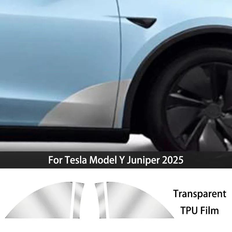 TPU-Folie für Tesla Model Y Juniper 2025, Schutzfolie für die vorderen und hinteren Türkanten, kratzfest, unsichtbare Schutzfolie für das Fahrzeug. – Detail 3