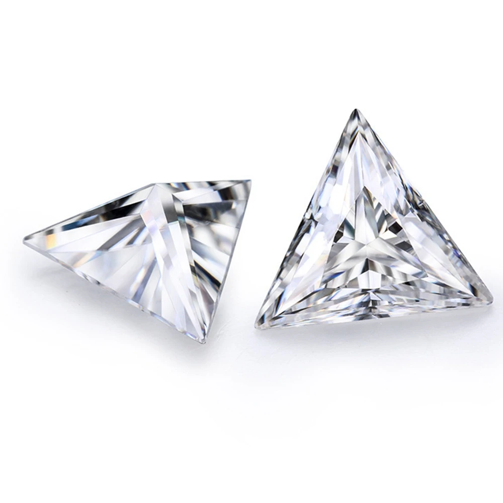 

1 шт./лот 1CT 6,5 мм треугольная огранка муассанит бриллиант для ювелирных изделий своими руками