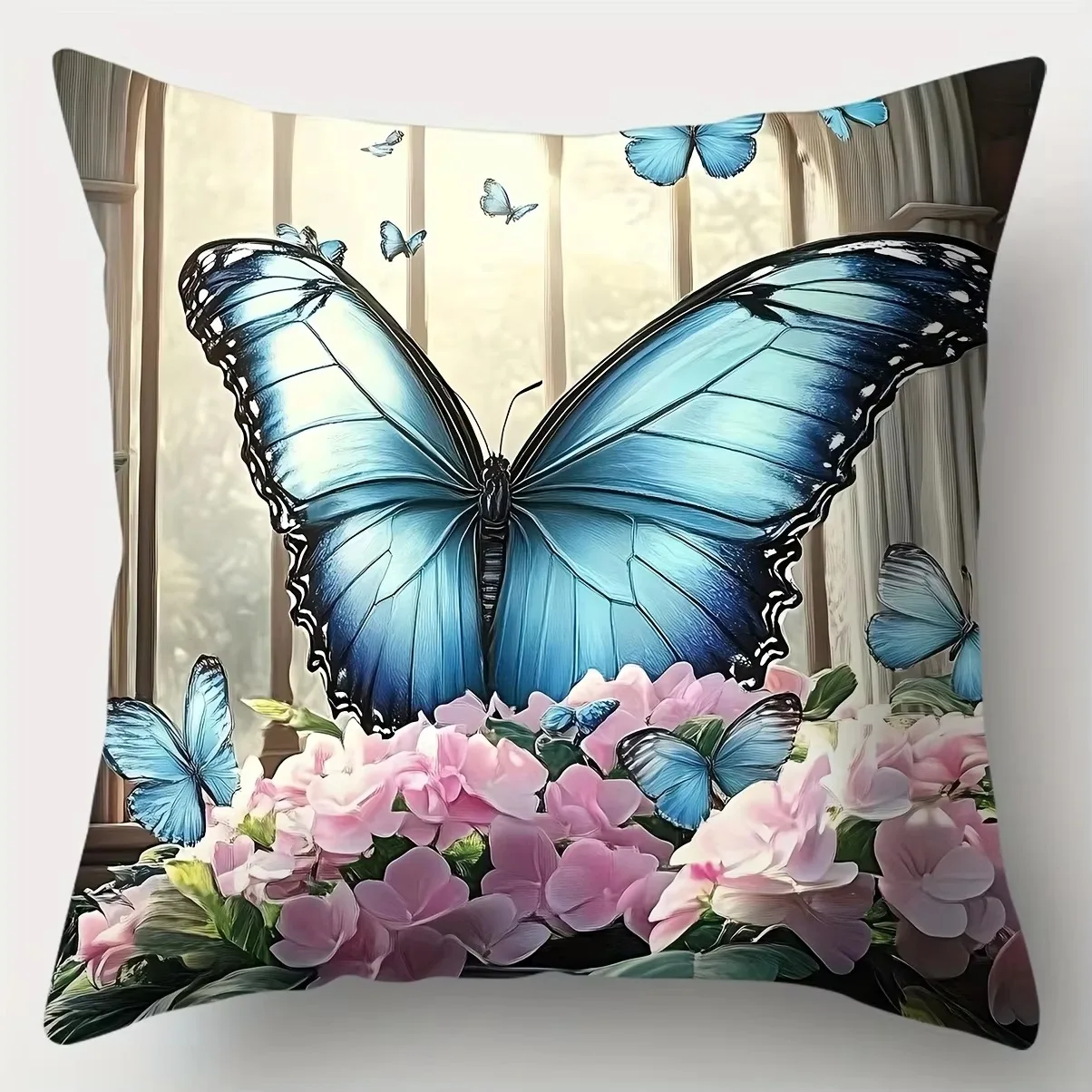 1. Simple Modern Throw Pillow Soft Touch Square Cushion For Sofa Bed Office Indoor Home Decoration