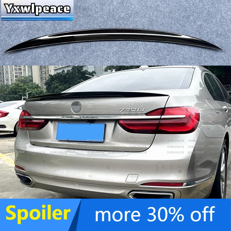 

For BMW 7 Series 2016 2017 2018 2019 2020 2021 2022 G11 G12 High Quality ABS Plastic Rear Trunk Lip Spoiler Body Kit Accessories