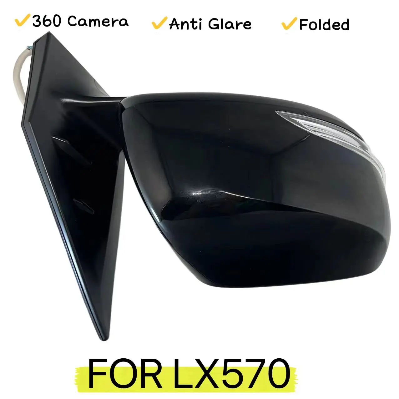Fotografia 5: Fornecimento de fábrica espelho retrovisor automático esquerdo direito 360 cam era espelho lateral para Lexus LX570