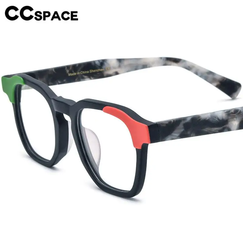 P56973 Gafas de lectura fotocromáticas de acetato, gafas cuadradas de tendencia, gafas ópticas de empalme, prescripción personalizada a cualquier dioptrías