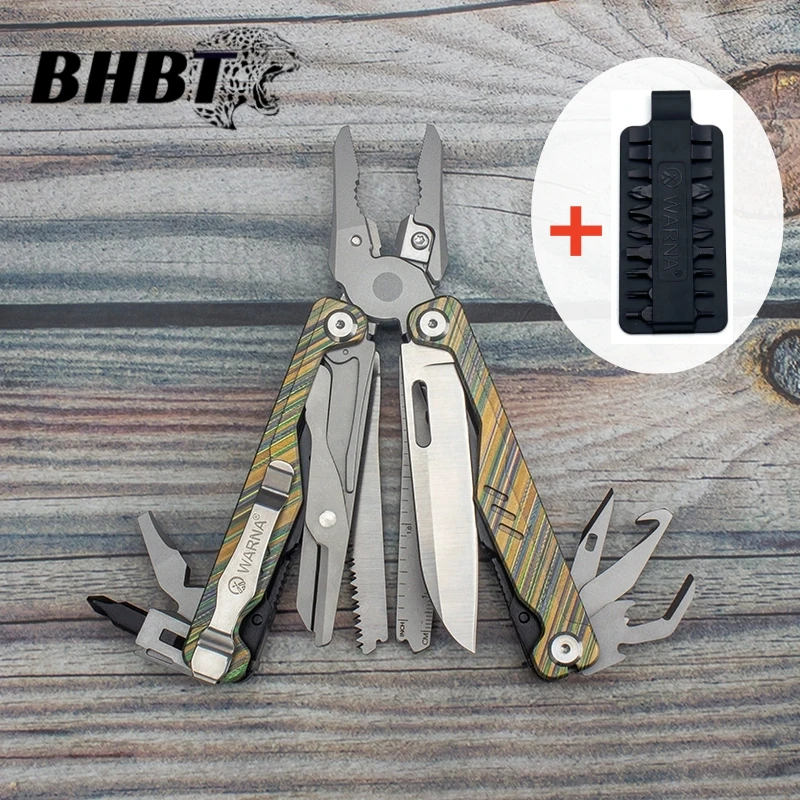 

BHBT 20-IN-1 CNC Precision Engraving Titanium Alloy Multitool Folding Pliers Scissors Saw Outdoor Camping Emergency Equipment