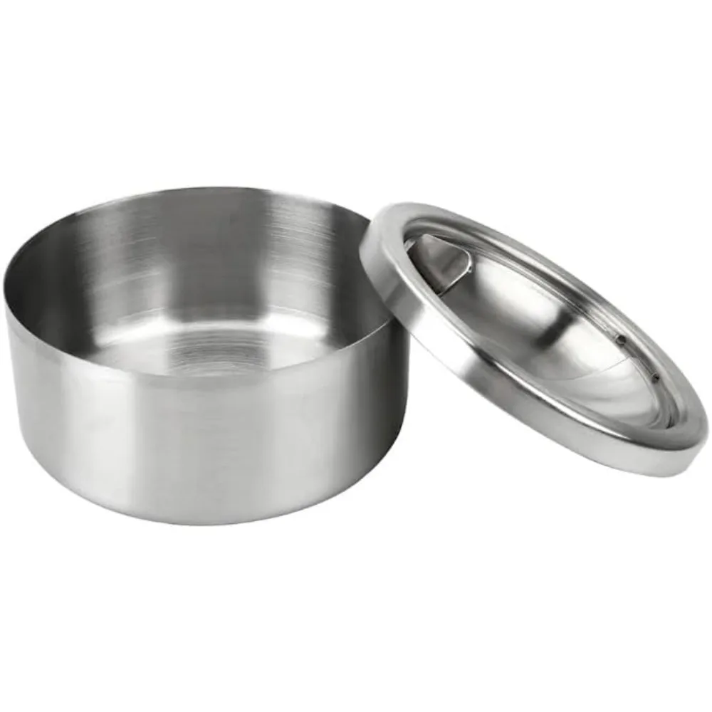 

Пепельница с крышкой из нержавеющей стали, аксессуары для курения, круглый футляр для хранения пепла из нержавеющей стали