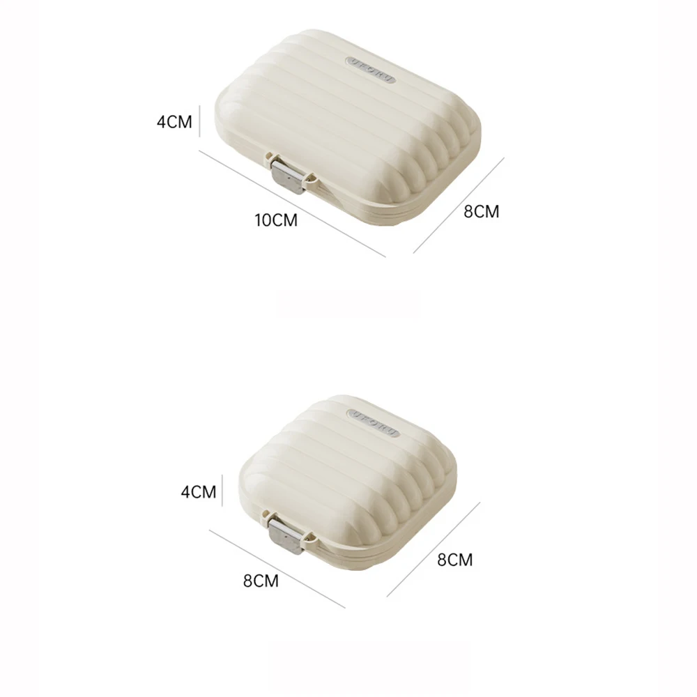Portable Mini Pillbox for 7 Day Reusable Multi-grid Medicine Box for Small/Large Tablets