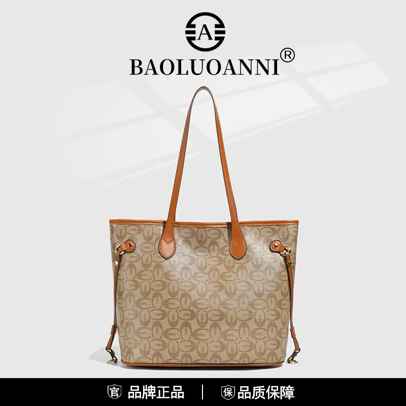 Bolsa tote feminina feita de couro premium, qualidade sofisticada e aparência diária da moda de Paris
