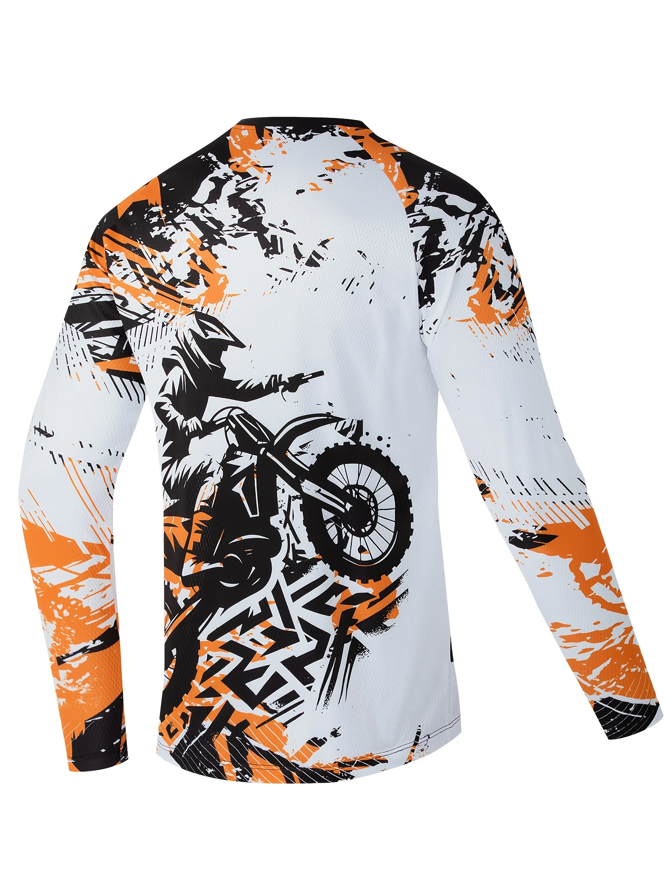 Herren Motocross-Fahrer-Print Langarm-MTB-Trikot Atmungsaktiv Schnelltrocknend Mountainbike Outdoor-Reit-T-Shirt Familien-Partnerlook-Oberteile – Detail 10