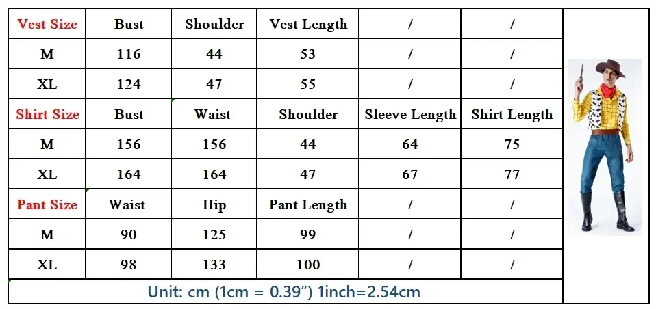 Cosplay Story Woody Costume Sets Cowboy Christmas Unisex Sheriff's Halloween Carnival Dress Up Party Toy Stage Performance view 5