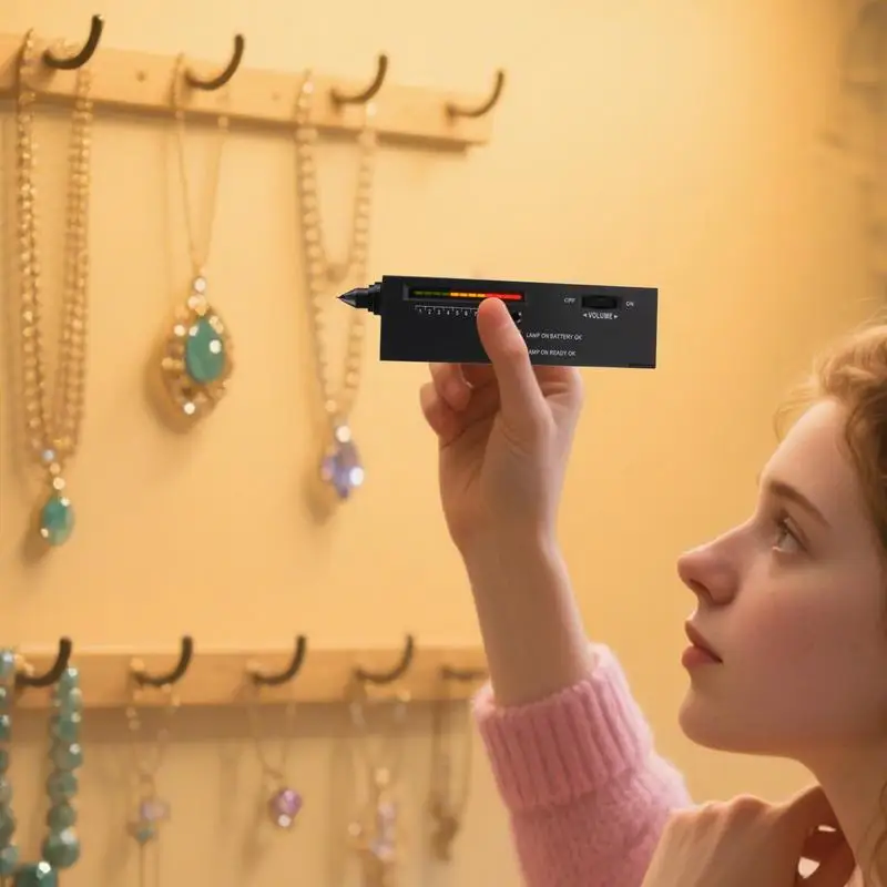 Gem Tester Jewelry Testing Tool Professional Jade Testing Device For Crystal Emerald Portable Jewelry Analyzer