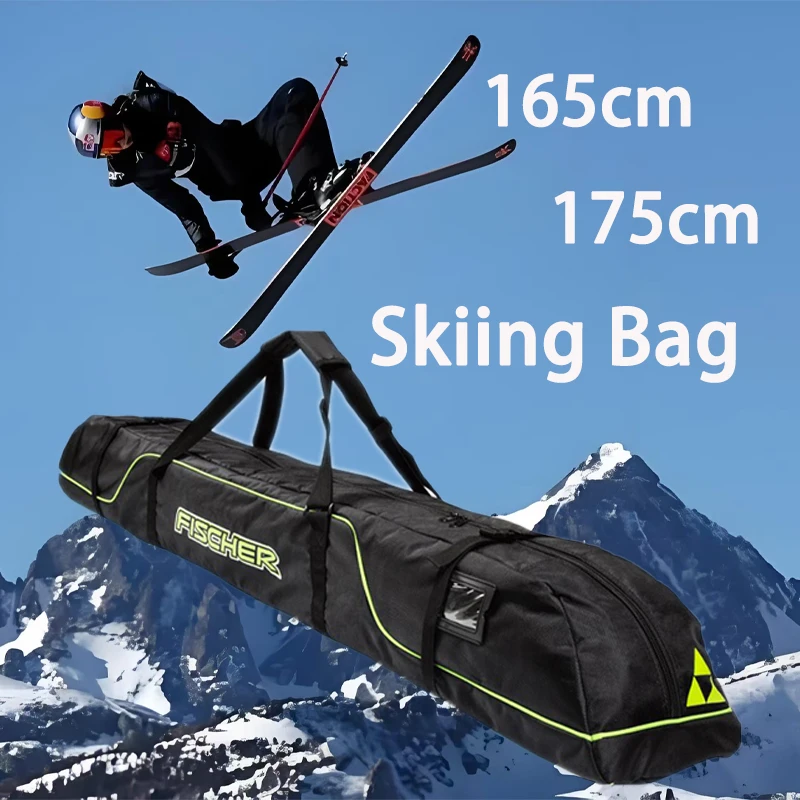 Winter Ski Pole Pack Skiing Portable Carry Shoulder Bag For Double Skiing Snowboard Waterproof Oxford Case Cover 165cm 175cm