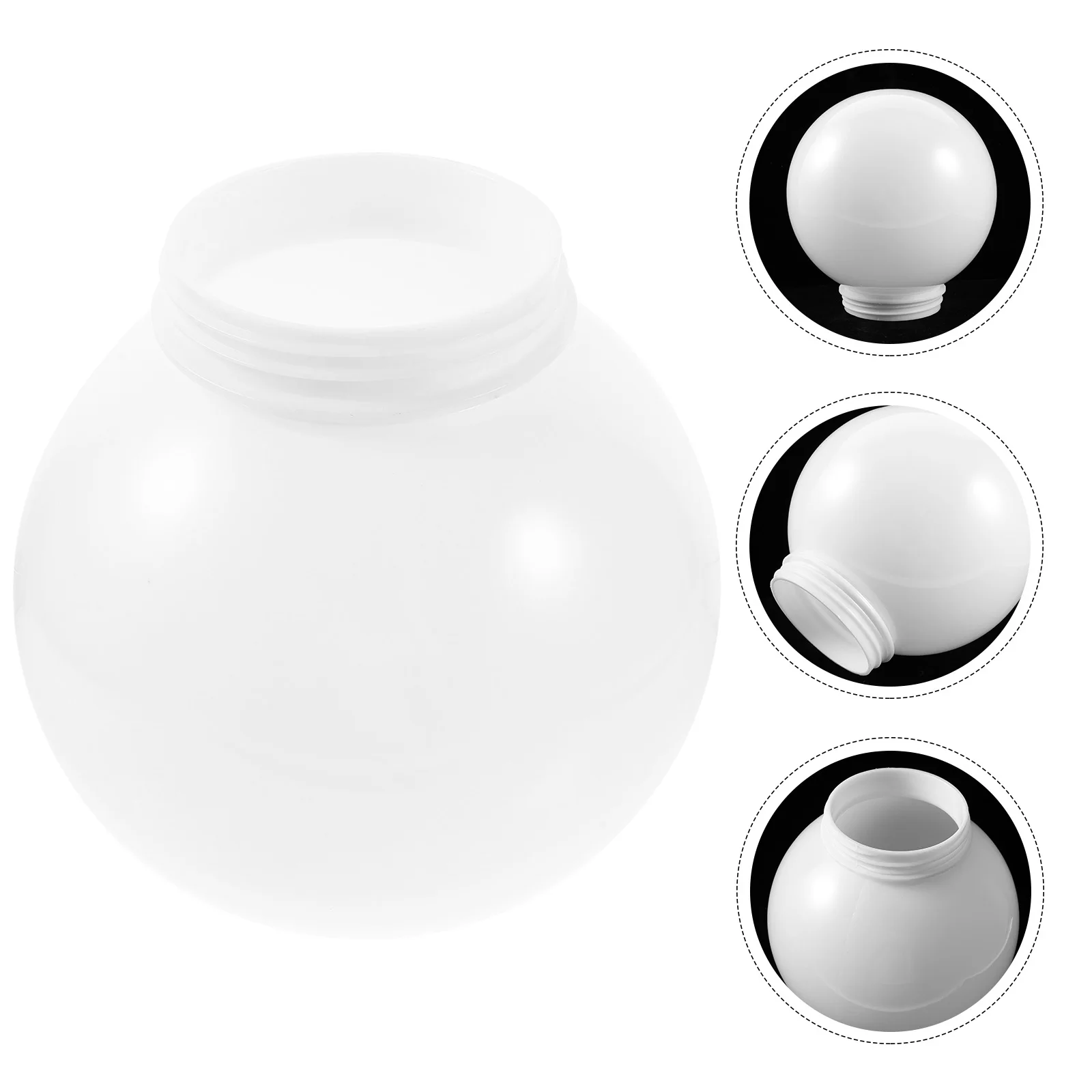 

Globe Light Cover Spherical Lampshade 200MM Diameter 10cm Thread Outdoor Post Wall Porch Acrylic Replacement Globe Cover Street