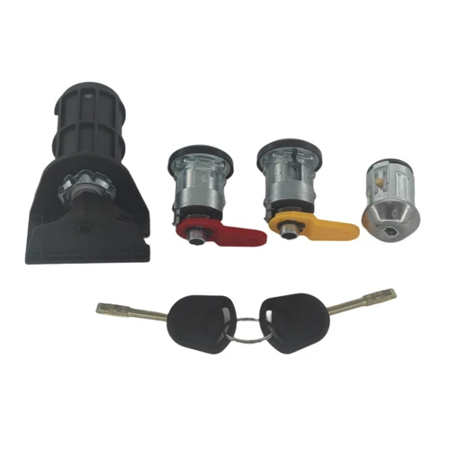 Imagen 2 del producto Juego completo de cerradura de maletero de puerta con interruptor de encendido, 2 llaves para FORD FIESTA 1989-2002 AL053 AL089 AL051 AL052