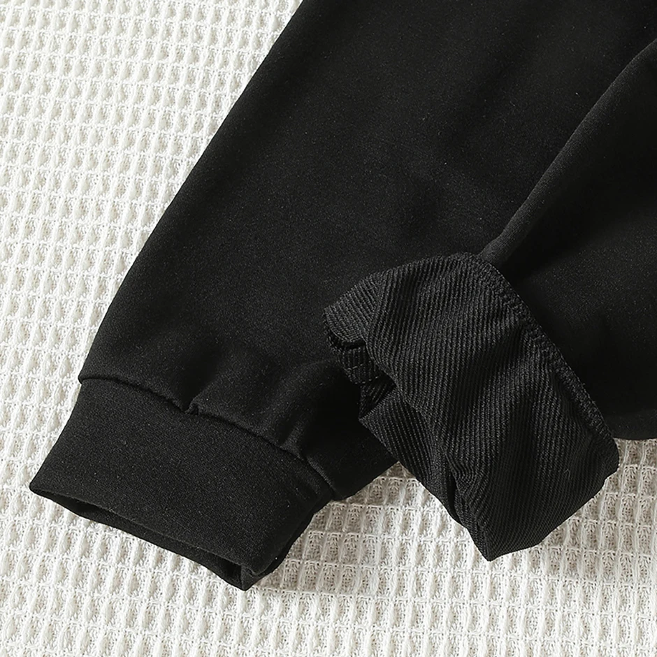 Herbst- und Winter-Kinderhose mit Kordelzug, dekorative Jogginghose für Jungen und Mädchen, Sporthose mit elastischem Bund, lässige Outdoor-Hose – Detail 8