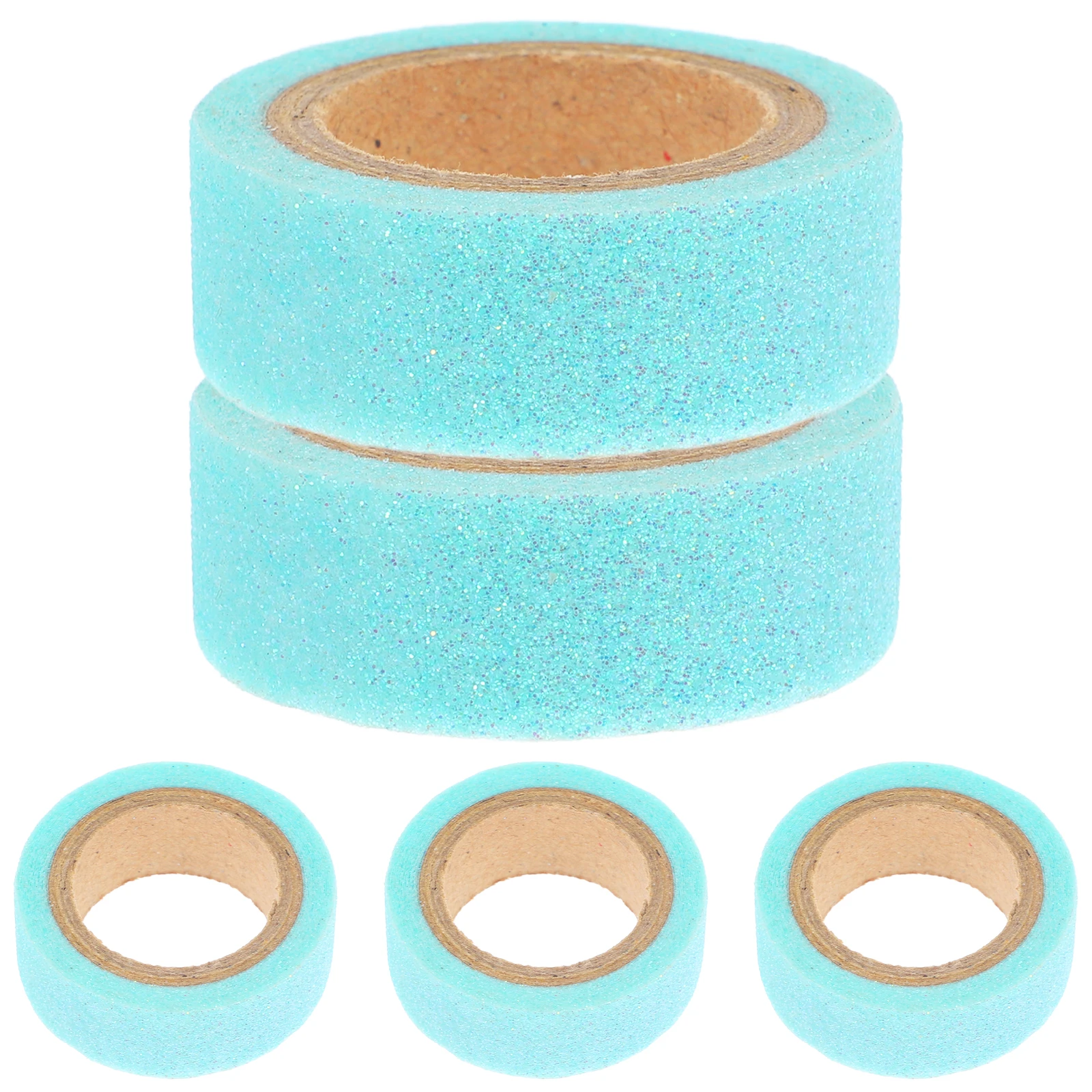 

5 Rolls Pocket Tape Washi Bulk Adhesive Aesthetic Whisper Paper School Glitter for Crafts