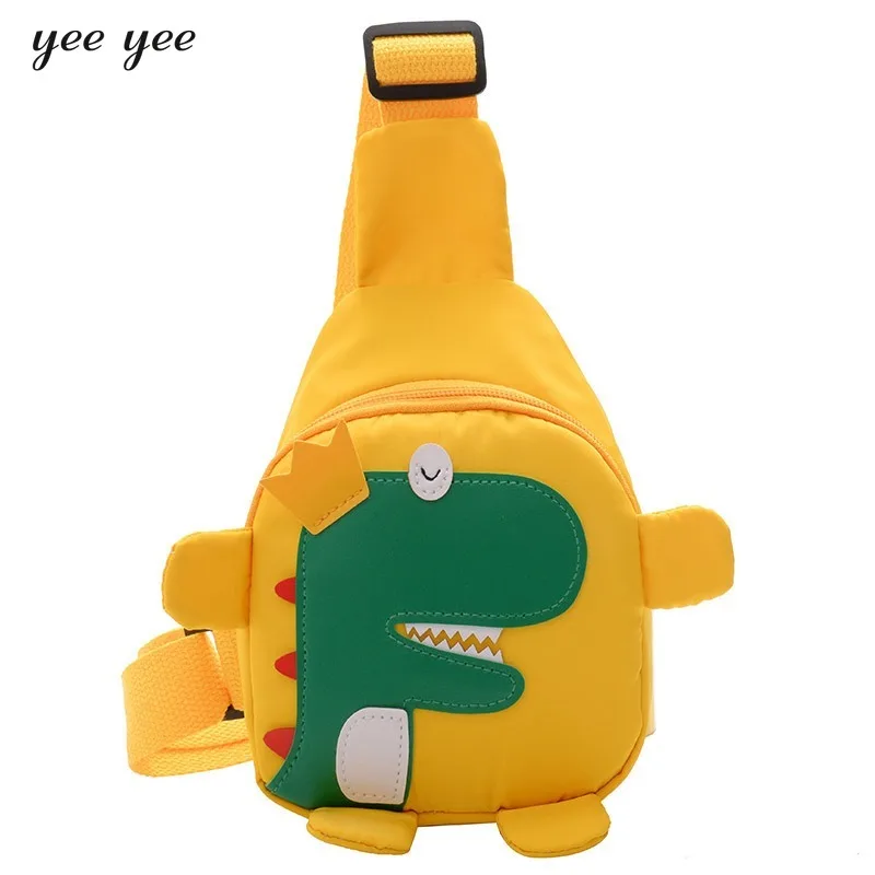 Outdoor Travel Backpack Children\'s Bag Crossbody Handsome Dinosaur Chest Bag Cute Baby Satchel Kids Bags