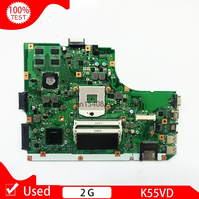 Used For ASUS K55VD A55V K55A Mainboard 2G DDR3 Laptop Motherboard