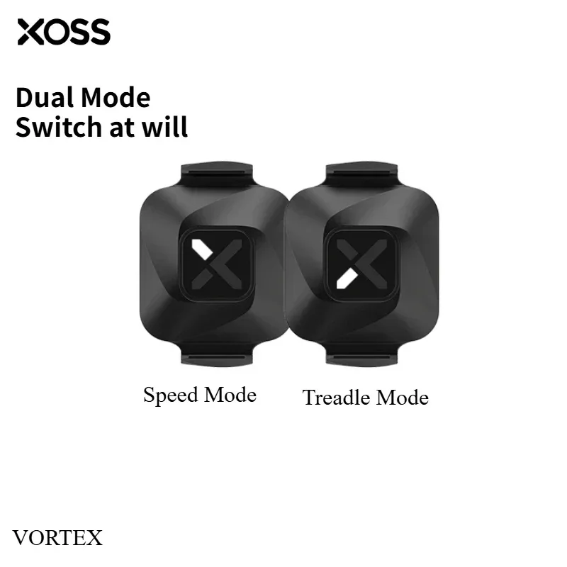 XOSS Vortex Geschwindigkeits-Trittfrequenzsensor für Fahrradcomputer, IPX7 wasserdicht, 300 Stunden Akkulaufzeit, Bluetooth ANT+ Fahrradzubehör MTB
