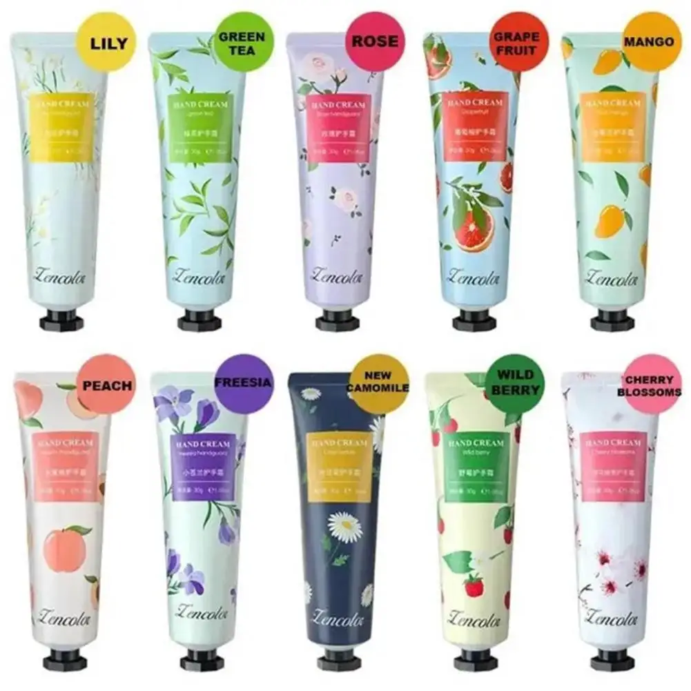 

1pcs Fruity Flowery Hand Cream Moisturizing Nourishing Anti Chap Repairing Hands Care Beauty Skincare Hand Creams