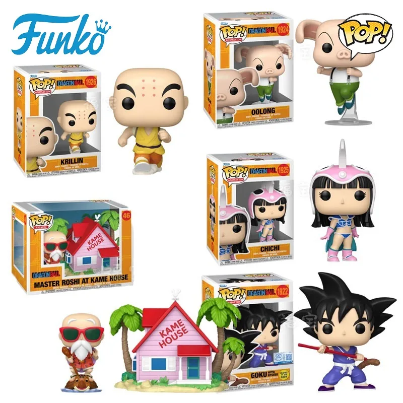 

Funko POP Original Dragon Ball Anime Figure Turtle Fairy House and Master Roshi Action Figure Toys for Boys Girls Kids Gift