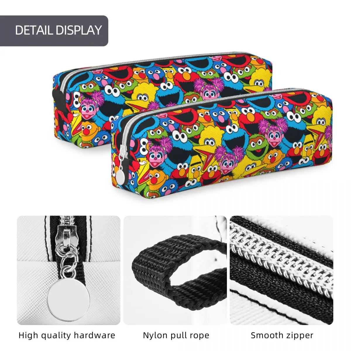 Creative Crew Pattern Cookie Monster Pencilcases portapenne per ragazza ragazzo borse di grande capacità accessori regalo per ufficio