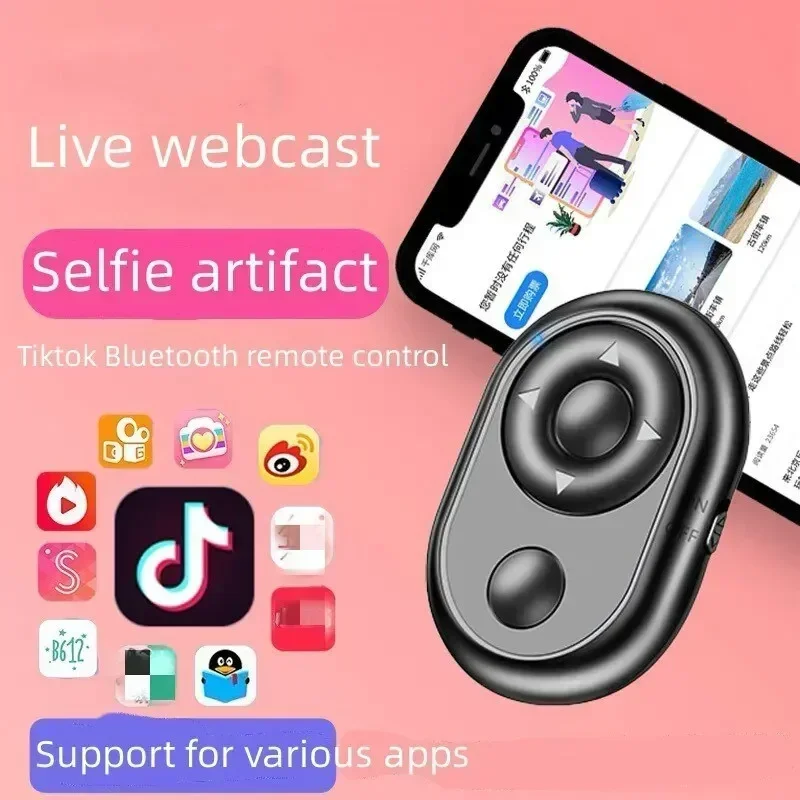 Bluetooth Compatible Remote Control Button Wireless Controller Self Timer Camera Stick Shutter Release Phone Selfie For Tik Tok