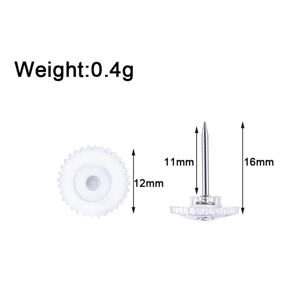 100 قطعة دبوس رسم والعتاد عجلة شكل مسامير الإبهام المسطحة للوحات الإعلانات الفلين مكتب ديكور لوحات الرسائل مسامير الإبهام #1