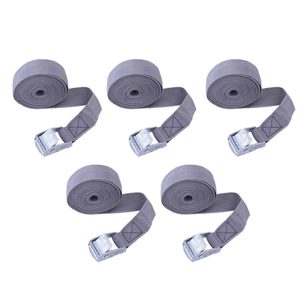 

5pcs Cargo Straps 3Mx25MM R om Color Durable Luggage Ratchet Straps for Car Motorcycle Tie Down Storage Hardware