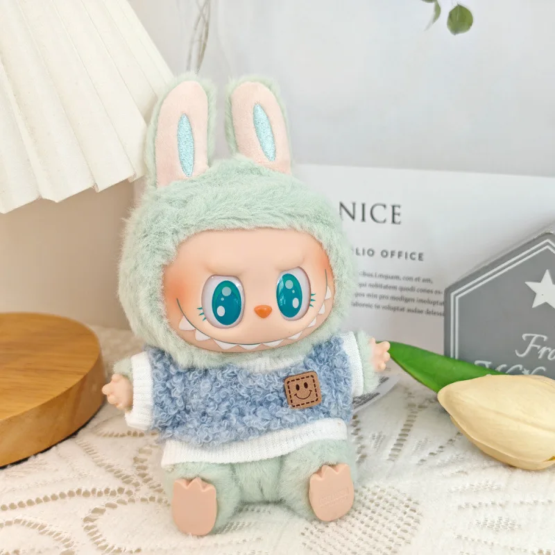 ملابس دمى قطيفة صغيرة إكسسوارات الزي لكوريا Kpop Exo Labubu V1 V2 دمى المعبود أوزة ديناصور معكرون الملابس هدية #6