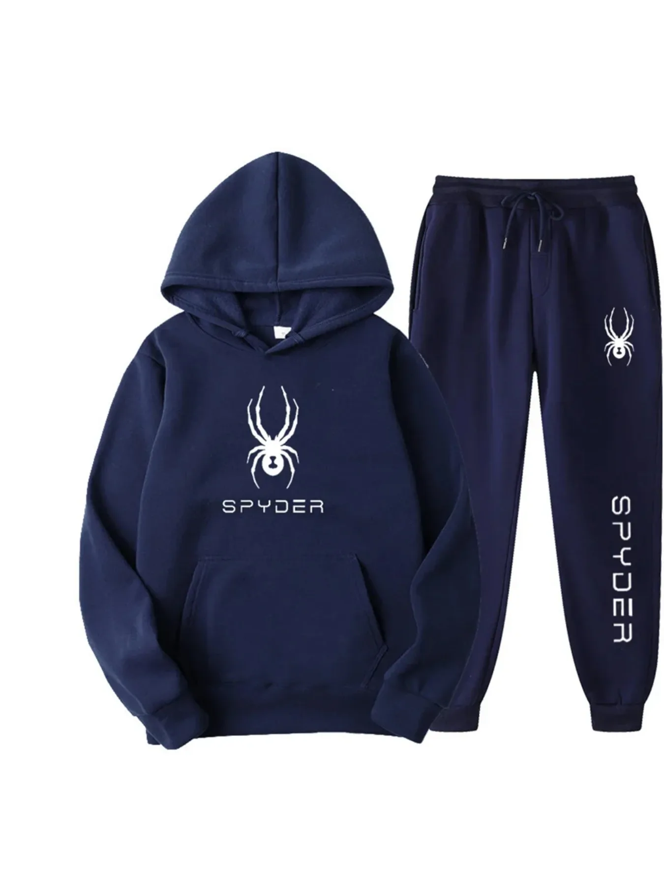 يرتدي الرجال والنساء في الخريف والشتاء سراويل خصر مرنة بغطاء للرأس وأكمام طويلة، بالإضافة إلى ملابس رياضية كاجوال مكونة من قطعتين. #4