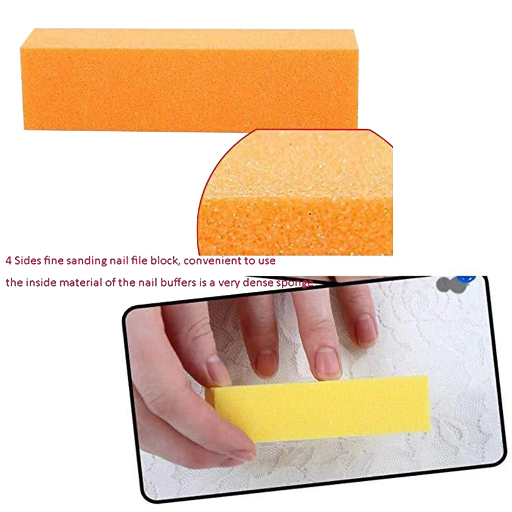 

1Set Nail Polishing Files Durable Handheld Manicure Shapers Portable Nail Art Supplies Ideal for Salon Home Use