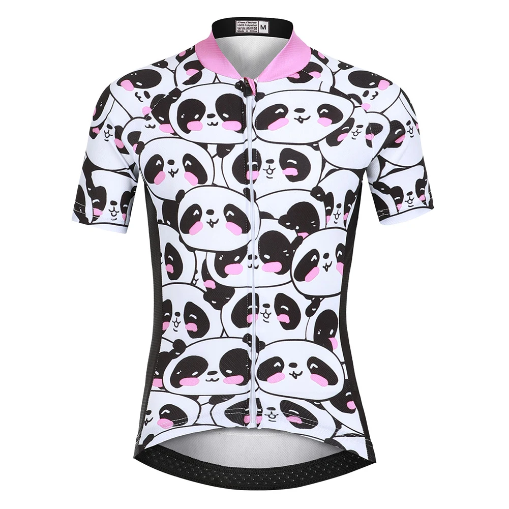 Kids Summer Cycling Jersey Quick-Dry Cartoon Print Boys Girls Short Sleeve Bicycle Wear Mesh Bike Riding Tops Casual Sport Shirt