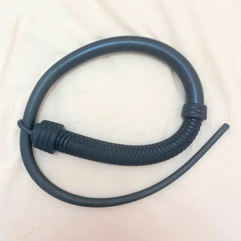 1M Outdoor Handmade Rubber Hard Whip Self-Defense Horse Foldable Riding Whip EDC Elastic Tool