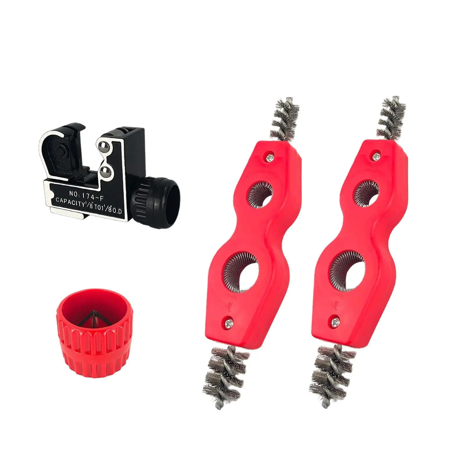 Pipe Cutter Tube Cutting Versatile Copper Pipe Cutter Set Equipment Mini Pipe Tubing Cutter Mini Tube Cutter with Cleaning Brush