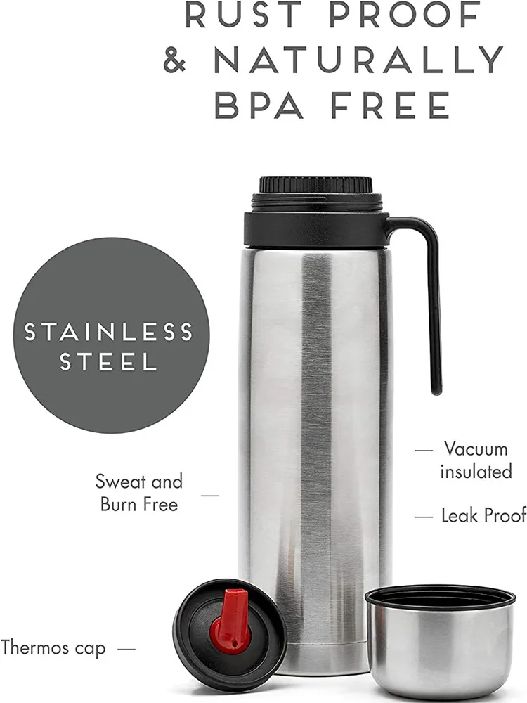 1000ML thermos for mate Vacuum Insulated With Double Stainless Steel Wall BPA Free Flask Specially Designed for Mate Gourd