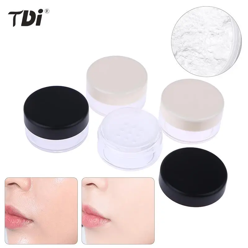 2g Handheld Empty Pot With Sieve Cosmetic Travel Makeup Jar Sifter Container Refillable Powder Empty Box Portable Plastic Box