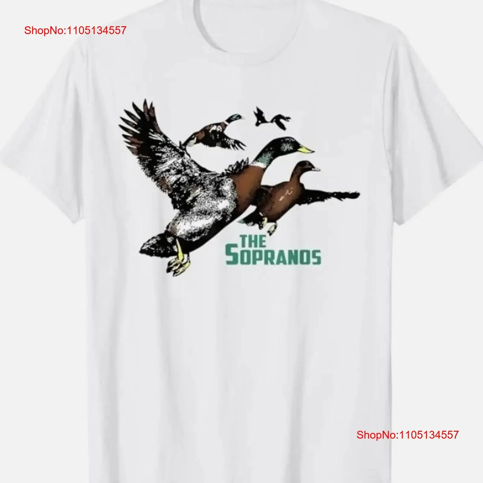 Ducks The Sopranos Do You Feel Depressed Duck Left I T Shirt vintage Washed Stretched homme Casual fashion