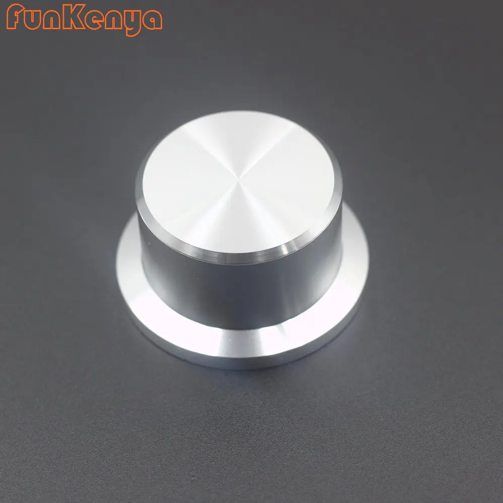 1 Piece CNC Aluminum 50x27mm Solid Konbs Hifi Home Audio Volume Konb Power Discharge Positioner Button 50mm