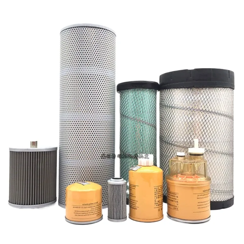 

For Foton Lovol Excavator Fr80g Engine Oil Filter Element Diesel Air Oil Water Hydraulic Return Oil Pilot Excavator Accessories