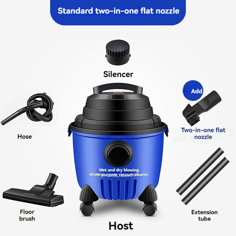 Handheld Wet/dry Vacuum Cleaner With Three Functions Barrel Vacuum Cleaner Multi-Function Vacuum Cleaner Dust Collector With
