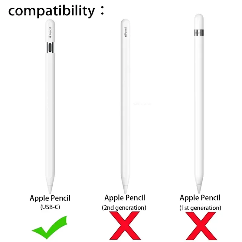 Silicone Protective Cover for Apple Pencil USB C for IPad Air Ipad Mini Ipad Pro12.9 Pencils Case USB C Type-C Pen cil Anti-fall