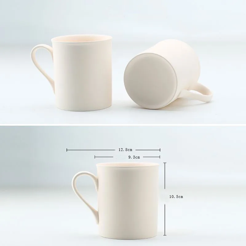 Ceramic Plain Cup Ceramic Mug Pottery Bar Teaching Manual DIY Material Color Painting Semi-finished Ceramic Water Cup ZD836