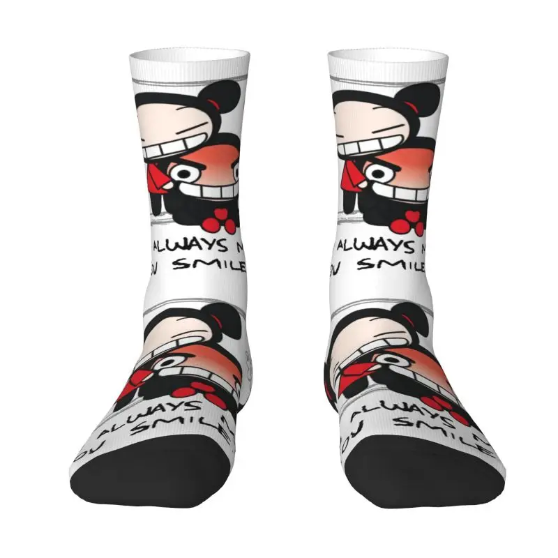

Носки с героями мультфильмов Anima Pucca Funny Love для мужчин и женщин, забавные носки унисекс, весенне-летние, осенне-зимние модельные носки