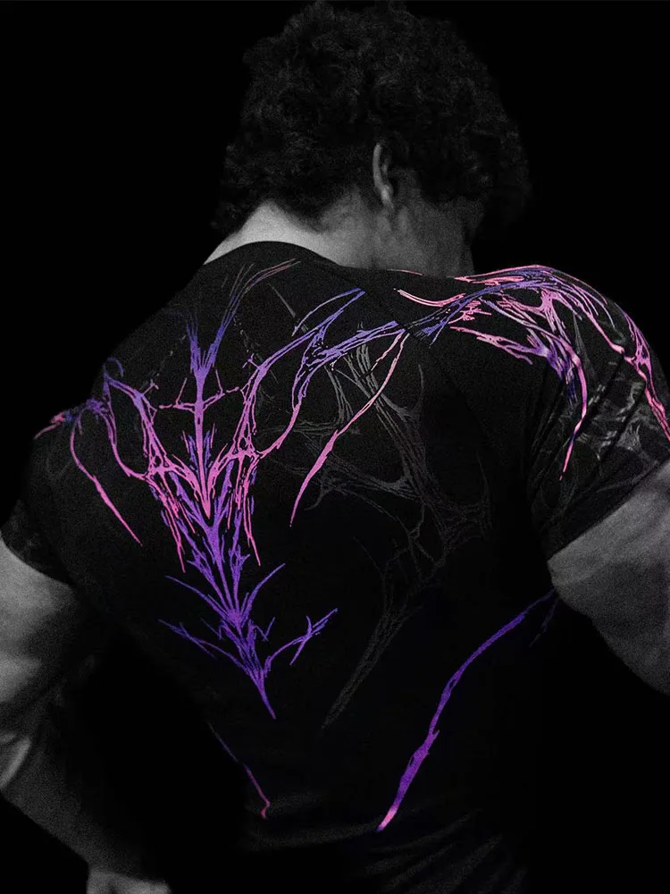 2026 New Men's Gym Compression Shirt Quick Dry Muscle Training Tee High Stretch Athletic Top for Men Summer GYM T-shirt Men's