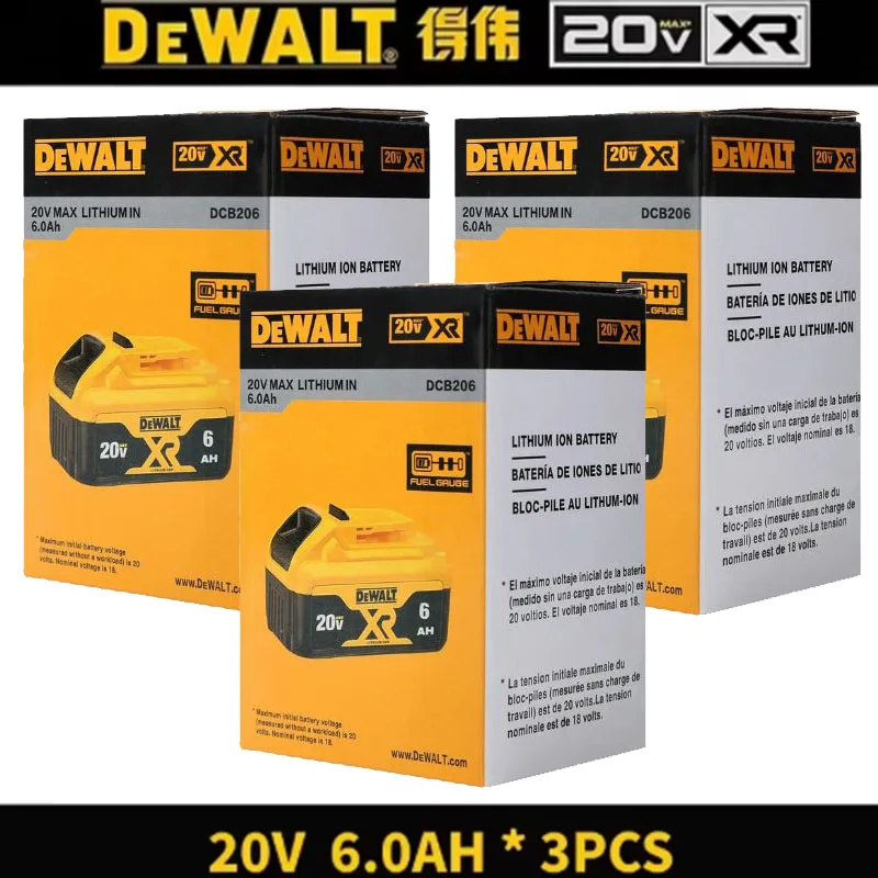 Q Original DeWalt 6Ah/5Ah/ 20V battery replaceable DCD887 DCD805 DCF860 Dcd796 DCG406 DCF880 DCF512 DCD805 power tools battery image 3