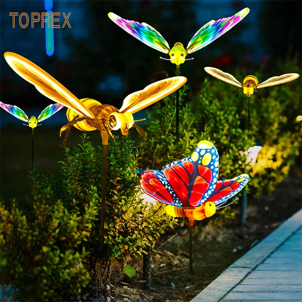 Warm White LED Light with 3D Butterfly Motif Plug-Operated Festival Party Decoration for Outdoor Landscape and Wedding Events