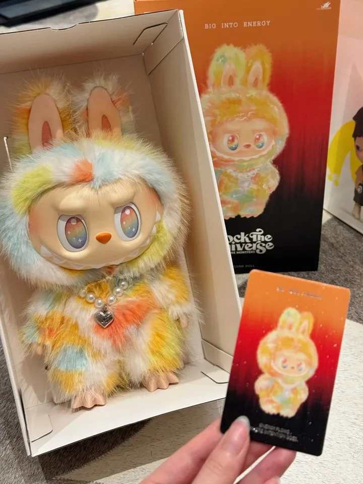 Genuine Pop Mart The Monsters Labubu Rock The Universe 38cm Big