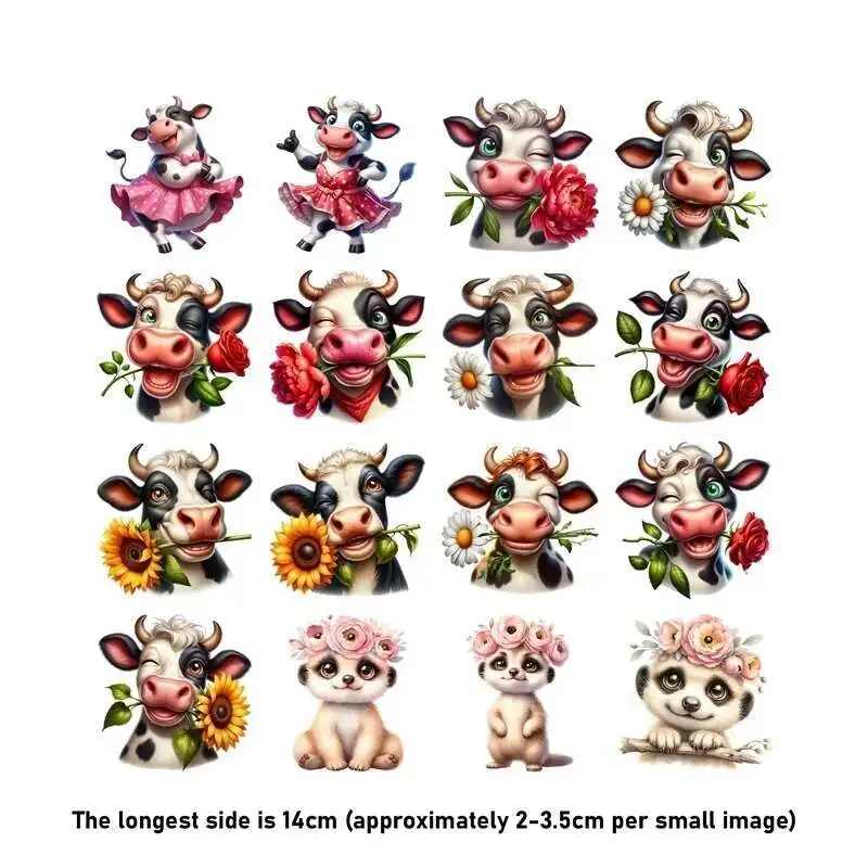 الفاكهة طباعة الربيع فتاة الحيوان الحديد على نقل الحرارة ملصق لعبة دمية الملابس Pinted الفينيل الحرارية قابل للغسل تي شيرت عشاري